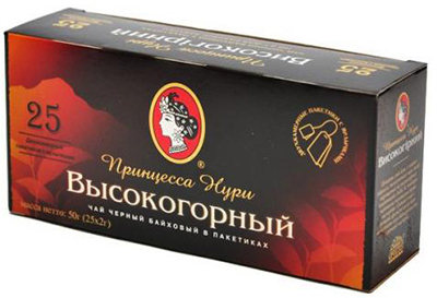 Чай "Принцесса Нури" Чёрный высокогорный 25 пак. в магазине Тольятти-Водокачка, фото 