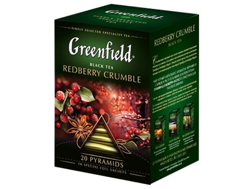 Чай GREENFIELD Redberry Crumble 1,8 г*20 пир в магазине Тольятти-Водокачка, фото 