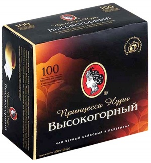 Чай "Принцесса Нури" Чёрный высокогорный 100 пак. в магазине Тольятти-Водокачка, фото 