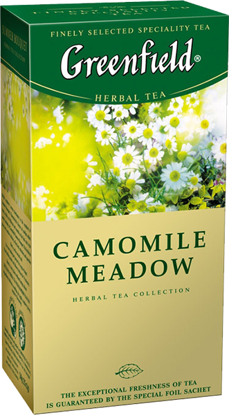 Чай GREENFIELD Травяной ромашка и шиповник  (Camomille Meadow) 25 пак.  в магазине Тольятти-Водокачка, фото 