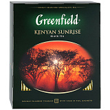 Чай GREENFIELD Чёрный кенийский (Kenyan sunrise) 100 пак. в магазине Тольятти-Водокачка, фото 
