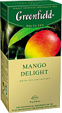 Чай GREENFIELD Белый манго и яблоко (Mango Delight) 25 пак  в магазине Тольятти-Водокачка, фото 